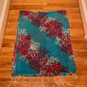 Lilly Pulitzer coral cascade murfee scarf